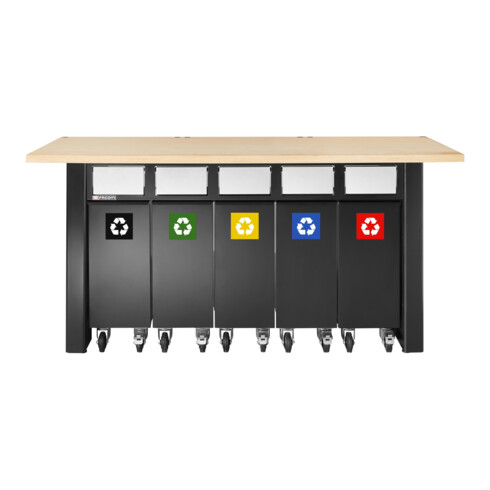 Facom JLS3 Set mit 5 Recyclingbehältern