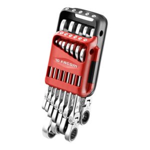 Facom SET OF 12 FLEX RATCHETING WRENCHES Facom SET OF 12 FLEX RATCHETING WRENCHES