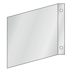 Fahnenschild Decken- oder Wandmontage, Typ: 01200