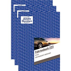 Fahrtenbuch-Sparpack Avery® Zweckform 223-3 für PKW, A5, 3 Formularbücher á 80 Seiten für je 858 Fahrten, Inhalt 3 x 40 Blatt Fahrtenbuch-Sparpack Avery® Zweckform 223-3 für PKW, A5, 3 Formularbücher á 80 Seiten für je 858 Fahrten, Inhalt 3 x 40 Blatt