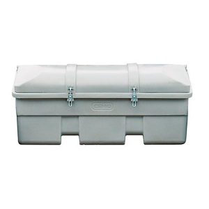 Fahrzeugbox CEMO, Polyethylen, 750 l, L 1840 x B 740 x H 940 mm, nestbar, grau/orange Fahrzeugbox CEMO, Polyethylen, 750 l, L 1840 x B 740 x H 940 mm, nestbar, grau/orange