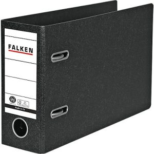 Falken Ordner, A5 quer, Rückenbreite 80 mm, Hartpappe, schwarz Falken Ordner, A5 quer, Rückenbreite 80 mm, Hartpappe, schwarz