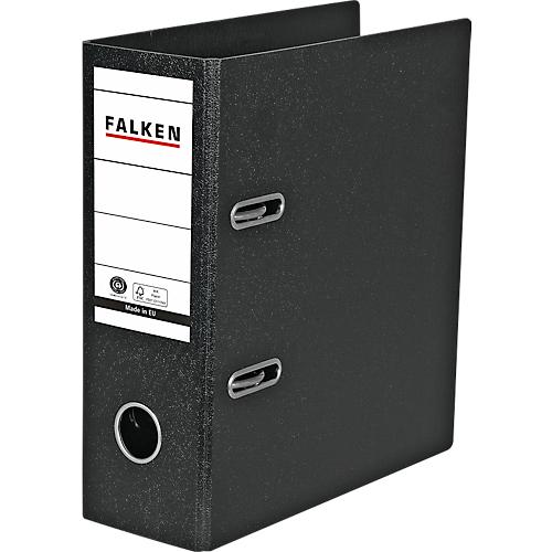 Falken Ordner, DIN A5 hoch, schwarz, Rückenbreite 80 mm