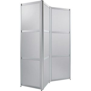 Falt-Stellwand, Dekor silber Falt-Stellwand, Dekor silber