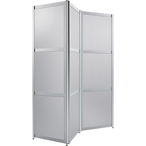 Falt-Stellwand, Dekor silber