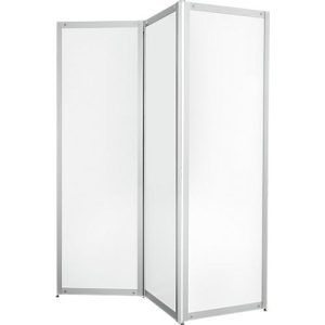Falt-Stellwand, Metall weiß, magnethaftend Falt-Stellwand, Metall weiß, magnethaftend