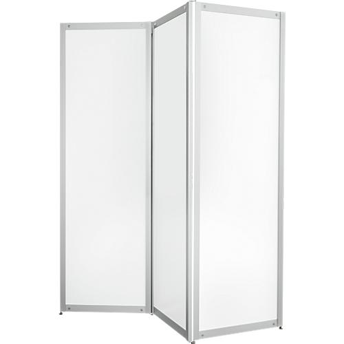 Falt-Stellwand, Metall weiß, magnethaftend