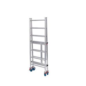 Faltgerüst Krause RollTec®, Arbeitshöhe bis 2,9 m, belastbar bis 200 kg/m2, mit Belagbühne, mobil, Aluminium Faltgerüst Krause RollTec®, Arbeitshöhe bis 2,9 m, belastbar bis 200 kg/m2, mit Belagbühne, mobil, Aluminium