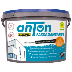 anTon Premium Fassadenfarbe Weiss 10L