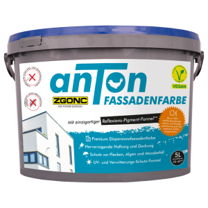 anTon Premium Fassadenfarbe Weiss 5L