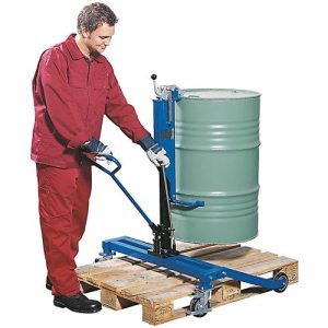 Fasslifter asecos, LE asecos, Stahl pulverbeschichtet, B 980 x T 810 x H 1180 mm, Tragkraft 250 kg Fasslifter asecos, LE asecos, Stahl pulverbeschichtet, B 980 x T 810 x H 1180 mm, Tragkraft 250 kg