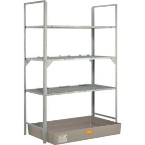 Fassregal Typ 540 CEMO, mit GFK-Auffangwanne und Fassauflage, Gewicht 82 kg, L 1320 x B 800 x H 2000 mm Fassregal Typ 540 CEMO, mit GFK-Auffangwanne und Fassauflage, Gewicht 82 kg, L 1320 x B 800 x H 2000 mm