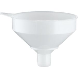 Fasstrichter, Ø 253 mm, 3,5 l, lebensmittelgeeignet, mit Sieb, Überlaufrand & Öse, Polyethylen HD-PE, naturfarben Fasstrichter, Ø 253 mm, 3,5 l, lebensmittelgeeignet, mit Sieb, Überlaufrand & Öse, Polyethylen HD-PE, naturfarben