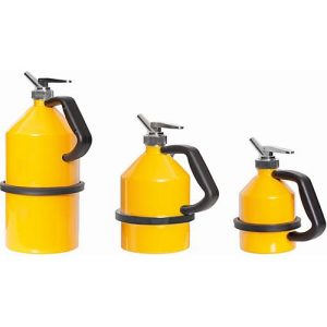 Feindosier-Kanne, Stahl, gelb, 2 l, Ø 158 x H 260 mm, automatische Entlüftung Feindosier-Kanne, Stahl, gelb, 2 l, Ø 158 x H 260 mm, automatische Entlüftung