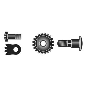 FELCO 6/90 Reparatur-Satz : Bolzen, Mutter, Sektor