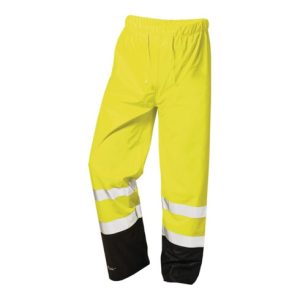 Feldtmann Warnschutz PU Regenhose Dirk Gr. L gelb/schwarz PU auf PES-Trägermaterial Feldtmann Warnschutz PU Regenhose Dirk Gr. L gelb/schwarz PU auf PES-Trägermaterial