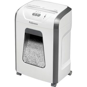Fellowes Aktenvernichter Powershred 15C, Partikelschnitt 4x40mm, P-4, 19 l, 15 Blatt Schnittleistung, weiß