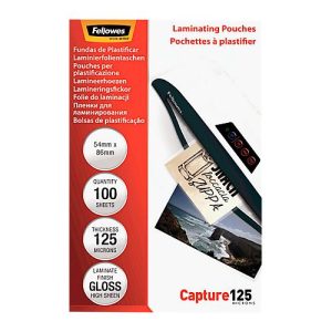 FELLOWES Laminierfolien, Credit-Card, 54 x 86 mm, 100 Stück FELLOWES Laminierfolien, Credit-Card, 54 x 86 mm, 100 Stück