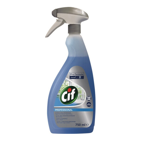 Fenster-/Oberflächenreiniger Professional 750 ml Sprühflasche CIF