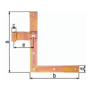 Fensterl.-Winkelb.L.250x200mm B.30mm S.3mm STA galv.gelb verz.L ger.GAH Fensterl.-Winkelb.L.250x200mm B.30mm S.3mm STA galv.gelb verz.L ger.GAH