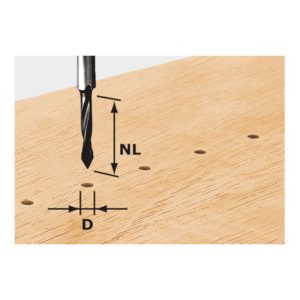 Festool Durchgangsbohrer HW Schaft 8 mm HW S8 D5/30 Festool Durchgangsbohrer HW Schaft 8 mm HW S8 D5/30