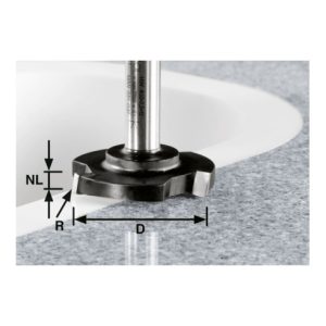 Festool Planfräser HW Schaft 12 mm HW D 52/R1ss S12 Festool Planfräser HW Schaft 12 mm HW D 52/R1ss S12