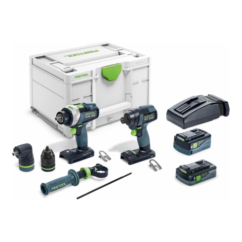 Festool Schrauber- und Bohrer-Set TID 18 5,2/4,0-Set TPC 18/4