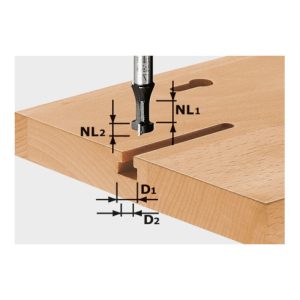 Festool T-Nutfräser HW Schaft 8 mm HW S8 D10,5/NL13 Festool T-Nutfräser HW Schaft 8 mm HW S8 D10,5/NL13