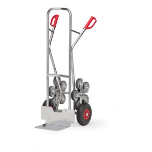 fetra Alu-Treppenkarre 1327 5-arm. Rad-Stern – Tragkraft 200kg Schaufel 25x32cm