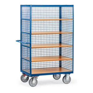 fetra Kastenwagen 3393 mit Gitterwänden – Tragkraft 750kg TPE-Reifen