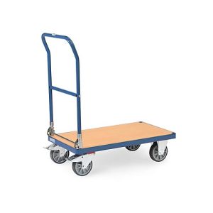 fetra® Klappwagen, Ladefläche Holzwerkstoff, je 2 Lenk- & Bockrollen, 850 x 500 mm fetra® Klappwagen, Ladefläche Holzwerkstoff, je 2 Lenk- & Bockrollen, 850 x 500 mm