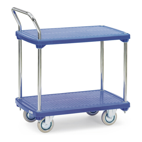 fetra Kunststoffplattenwagen 3132 - Tragkraft 200kg Vollgummi-Reifen