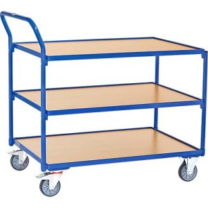 fetra® leichter Tischwagen, 3 Böden, 1000 x 700 mm fetra® leichter Tischwagen, 3 Böden, 1000 x 700 mm