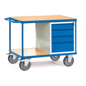 fetra Tischwagen 2474 – Tragkraft 600kg TPE-Reifen fetra Tischwagen 2474 – Tragkraft 600kg TPE-Reifen