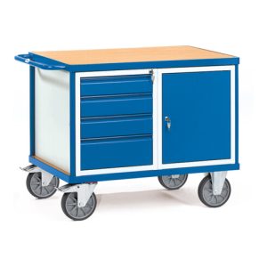 fetra Tischwagen 2476 – Tragkraft 600kg TPE-Reifen