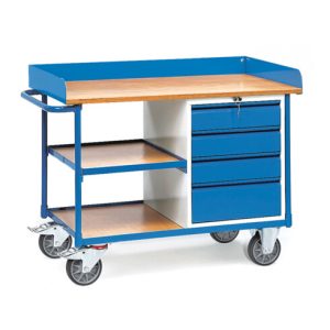 fetra Werkstattwagen 2437 – Tragkraft 400kg TPE-Reifen