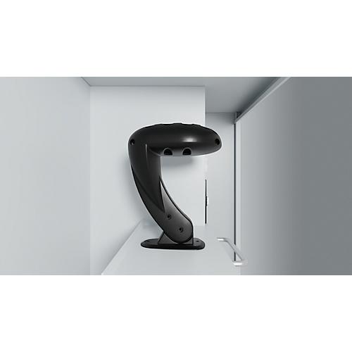 Feuerwehrspind C+P Evolo Kombi, 2 Abteile für 1 Person, mit Helmhalter, Füße, B 800 x T 500 x H 1950 mm, RAL 3000 Feuerrot/RAL 7021 Schwarzgrau