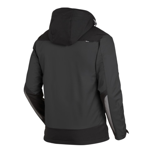 FHB Softshelljacke JANNIK Gr.XL anthrazit/schwarz 100% PES