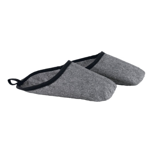 Filzüberschuhe Ludwig L (41-46) grau-meliert FELDTMANN