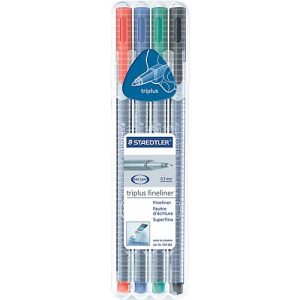 Fineliner STAEDTLER Triplus 334, 4er-Mix Fineliner STAEDTLER Triplus 334, 4er-Mix