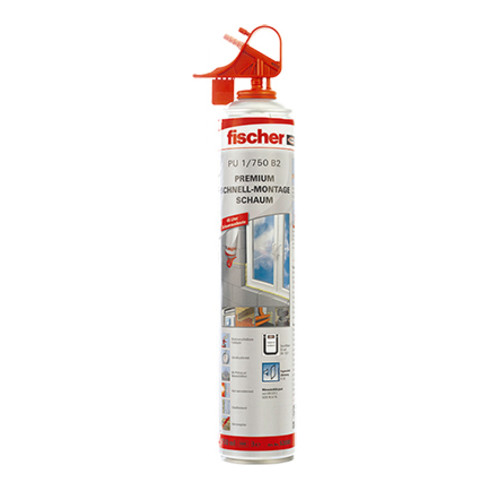 fischer 1K Schnell-Montageschaum PU 1/750 B2 (MDI-Haltig)
