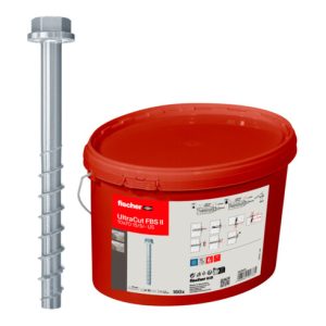 fischer Betonschraube UltraCut FBS II 10×70 15/5 US Eimer (160) fischer Betonschraube UltraCut FBS II 10×70 15/5 US Eimer (160)