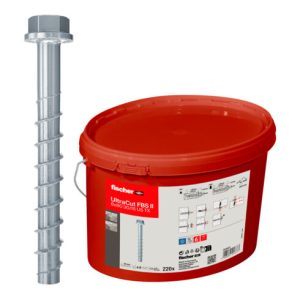 fischer Betonschraube UltraCut FBS II 8×80 30/15 US Eimer (220) fischer Betonschraube UltraCut FBS II 8×80 30/15 US Eimer (220)