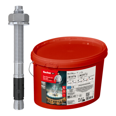 fischer Bolzenanker FAZ II Plus 10/20 Eimer