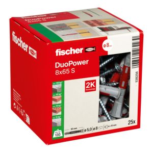 fischer Dübel DuoPower 8×65 S LD fischer Dübel DuoPower 8×65 S LD