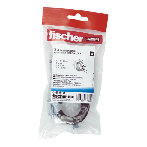 fischer Gelenkrohrschelle FGRS Plus 3/4" B (2)
