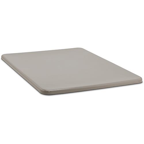 Flachdeckel für Rechteckbehälter, 2200 l, grau