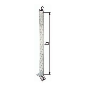 Flachstahl-Betonanker 205x40x40mm Stahl roh sendzimirverzinkt Flachstahl-Betonanker 205x40x40mm Stahl roh sendzimirverzinkt