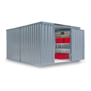 FLADAFI® Materialcontainer- Kombination MC 1340 Verzinkt, zerlegt mit Holzfußboden FLADAFI® Materialcontainer- Kombination MC 1340 Verzinkt, zerlegt mit Holzfußboden