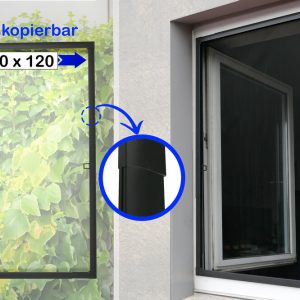 Zgonc Insekten-Klappfenster 120 x 140 mm anthrazit Zgonc Insekten-Klappfenster 120 x 140 mm anthrazit